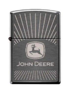 John Deere Farming Equipment Chrome Zippo Lighter